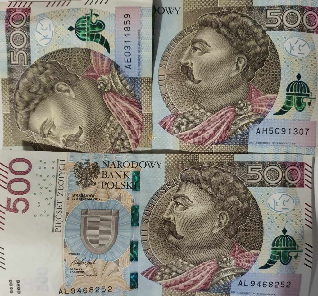 pieniądze, banknoty, 500 zł